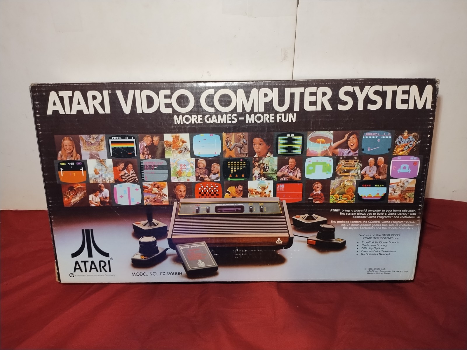 Atari 2600 VCS Console System in Box w Games Tested