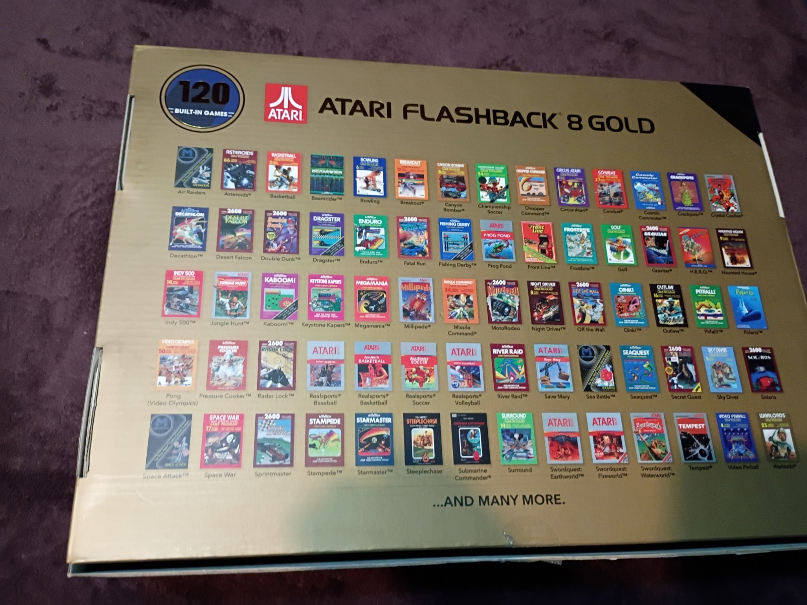 Atari Flashback 8 Gold Deluxe HD Console Wireless Controllers – Gold Used