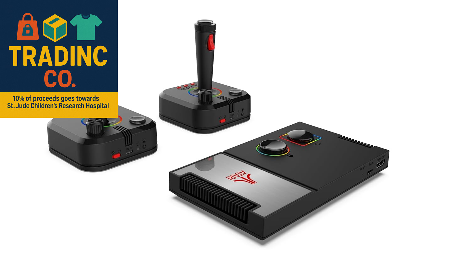 Atari Game Station Pro: Retro Video Game Console with 200+ Games, Wireless Joyst