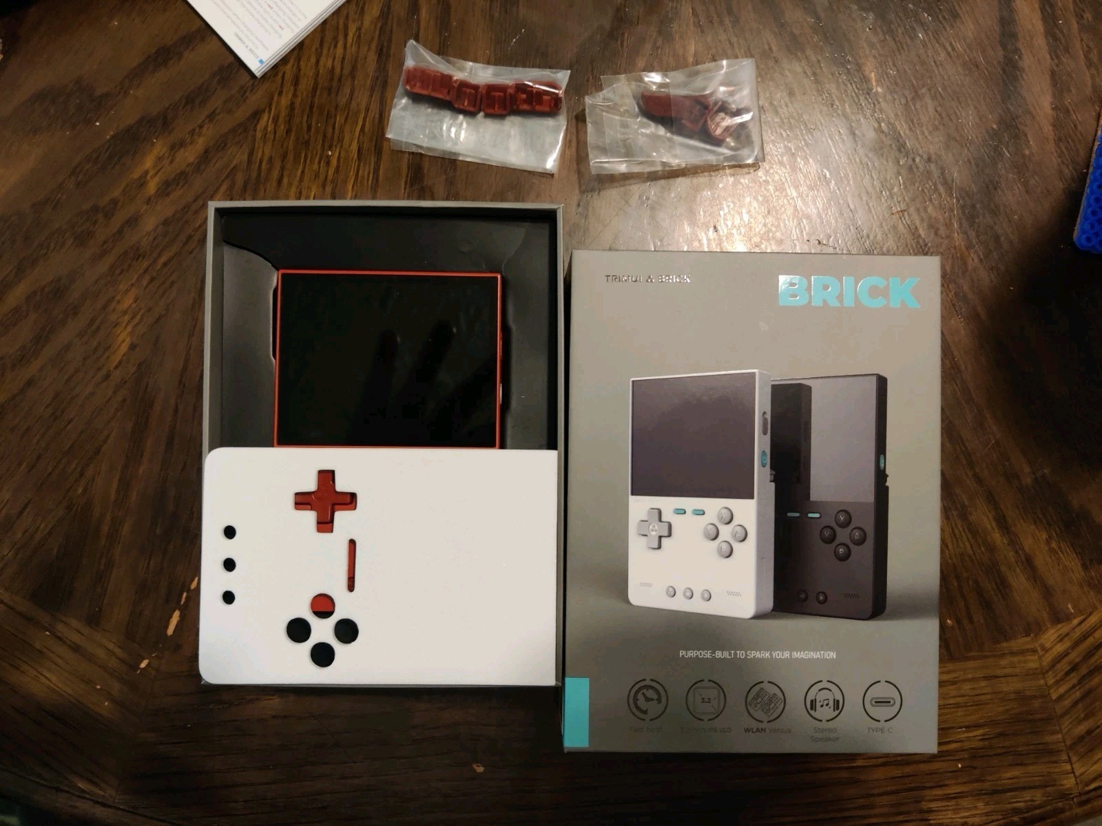 Trimui Brick Red 64gb Micro As Card With Original Box And MuOS