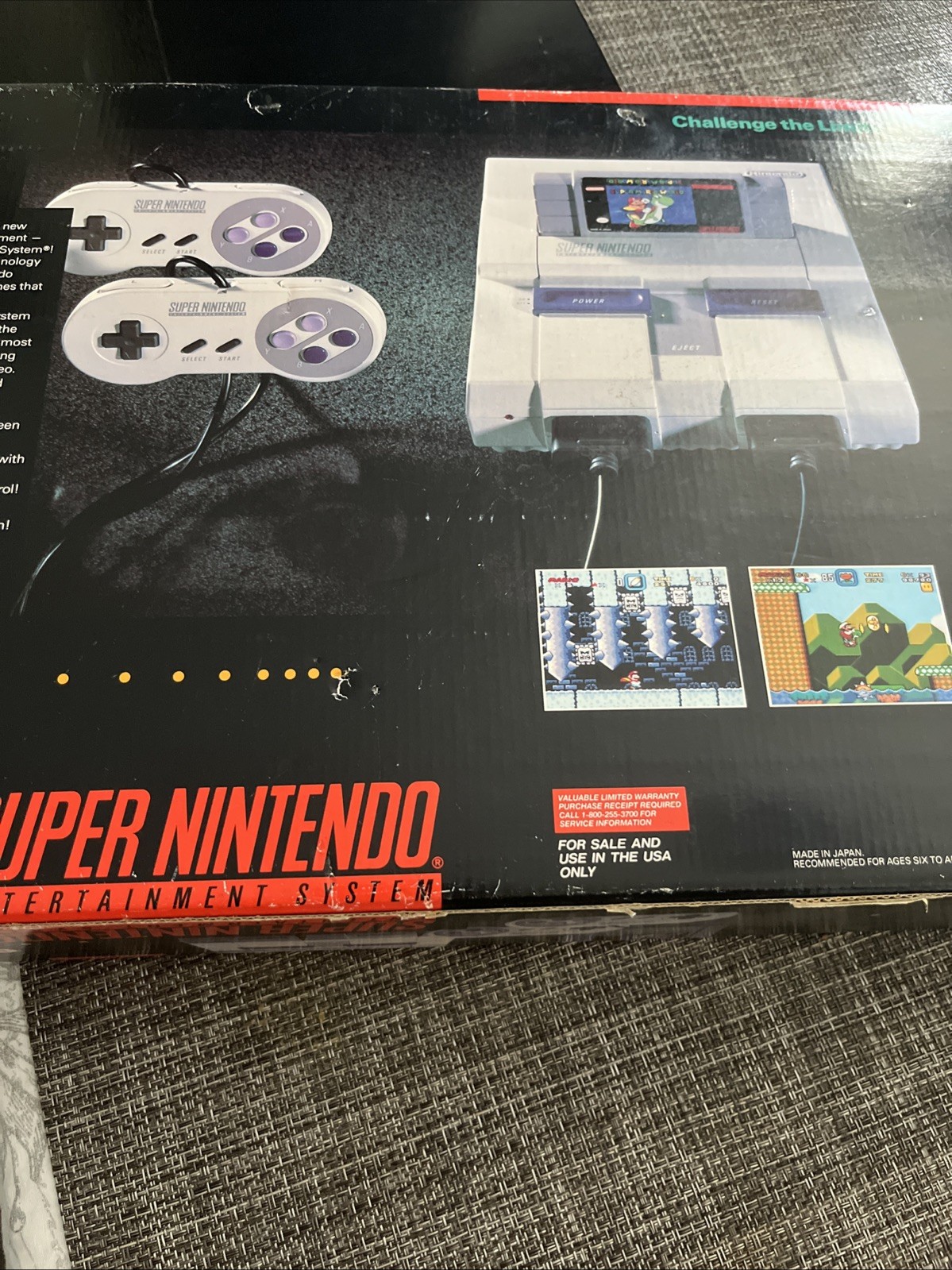Super Nintendo SNES Console Super Set Near Complete Super Mario World+Games!