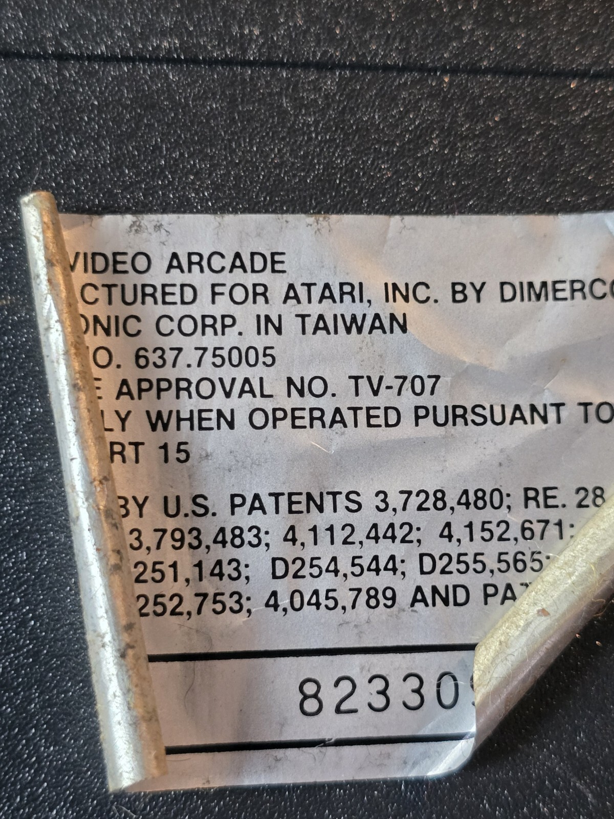 Tele-Games 637.75005 UNTESTED Console Only Vintage Video Game AS IS PARTS/REPAIR