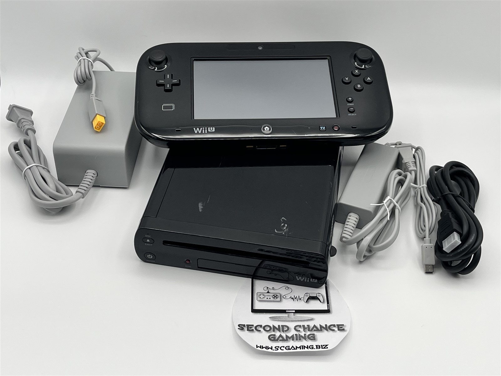 Nintendo Wii U Console System Bundle – Console + Gamepad + More! Fully Tested