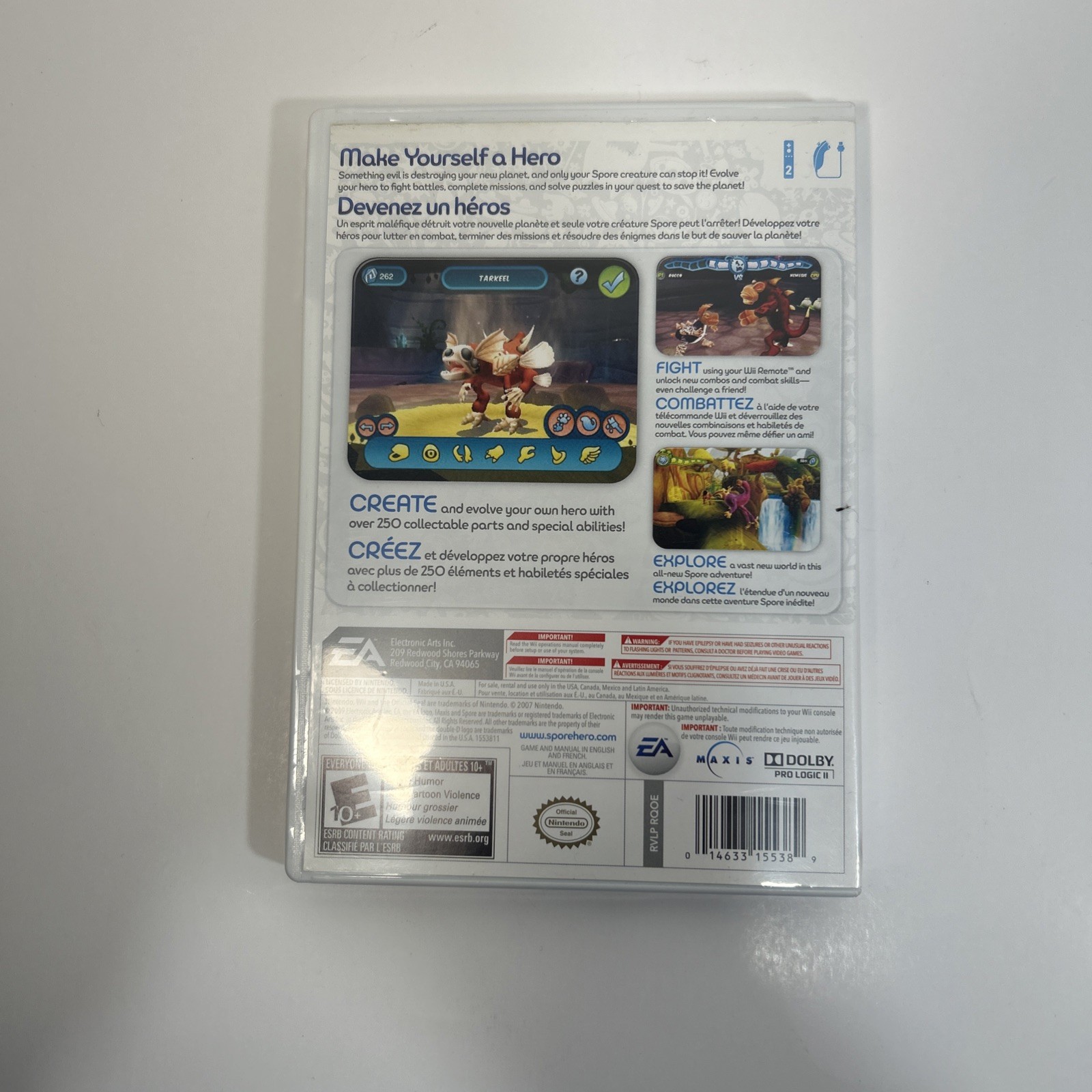 Nintendo Wii RVL-001 Console Bundle Tested GameCube Compatible 3 Games