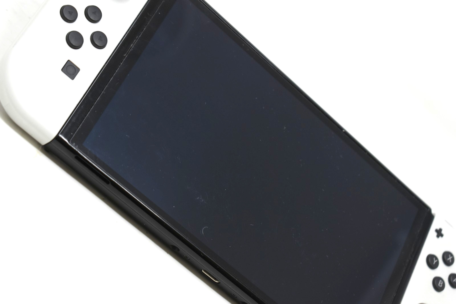 Nintendo Switch OLED Broken Thumb stick Joycon and Screen Marks HEG-001