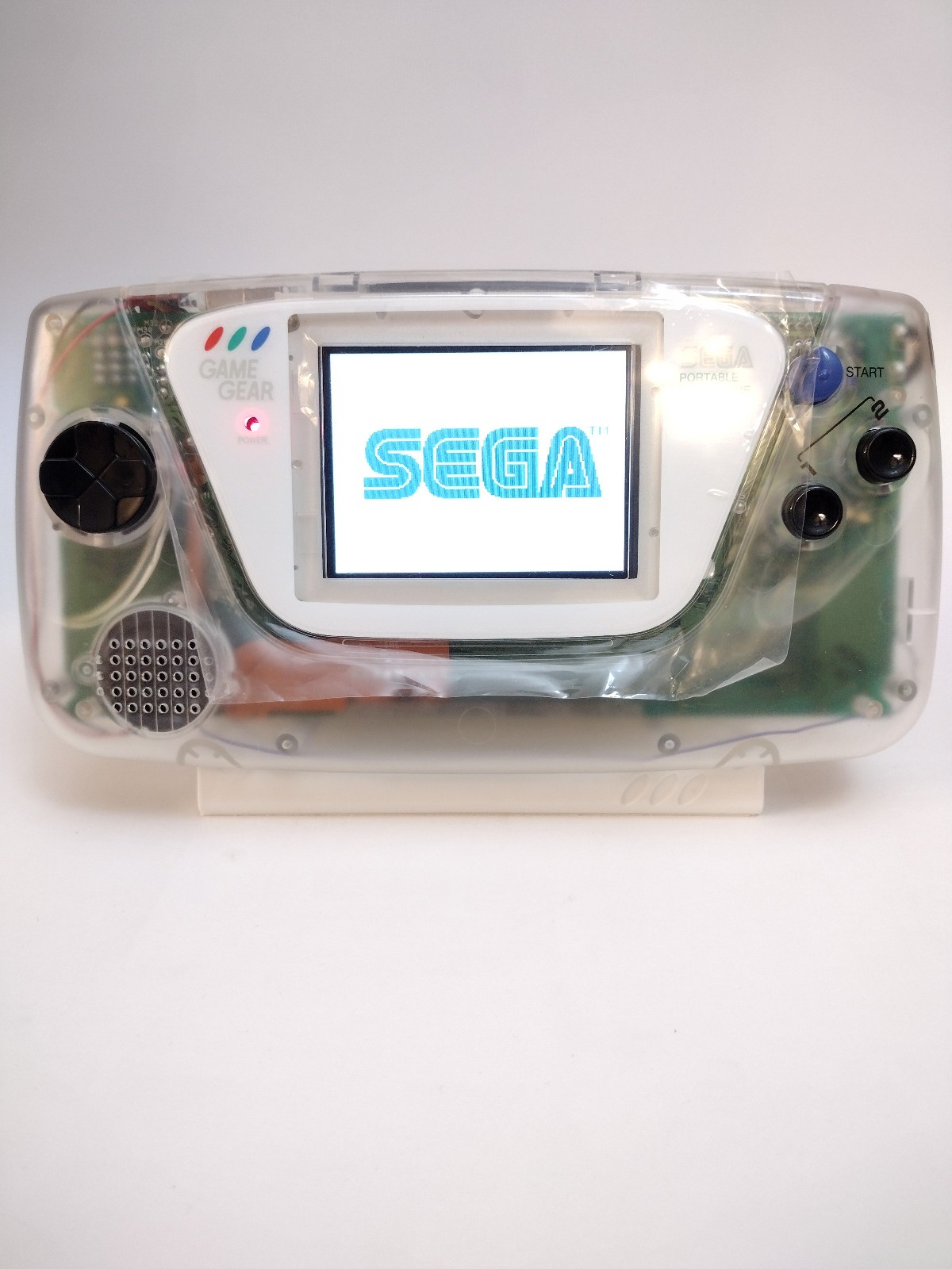 SEGA Game Gear recapped, reshelled, w/ BennVenn HD LCD, lithium batteries, USB-C