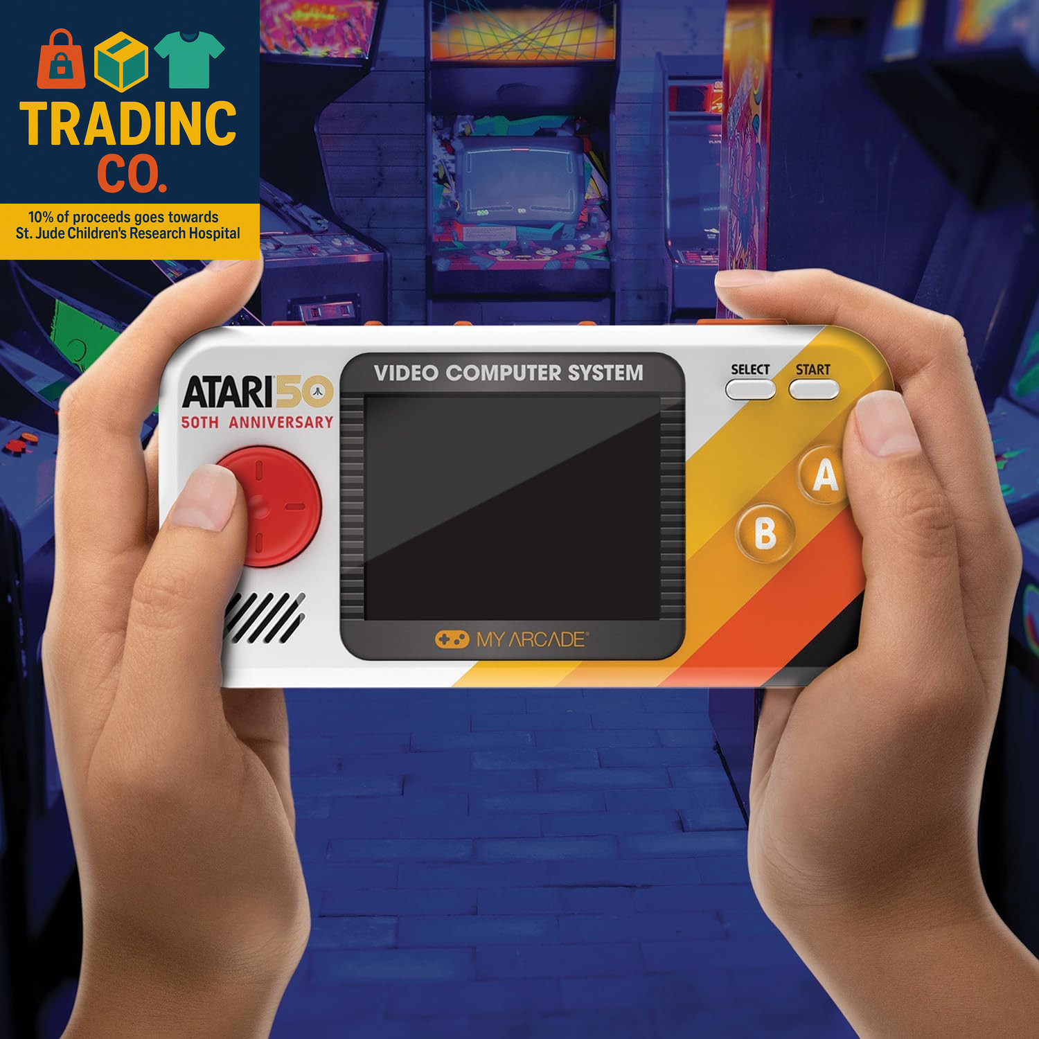Atari Pocket Player Pro: Handheld Portable Video Game Console with 100 Games, 2.