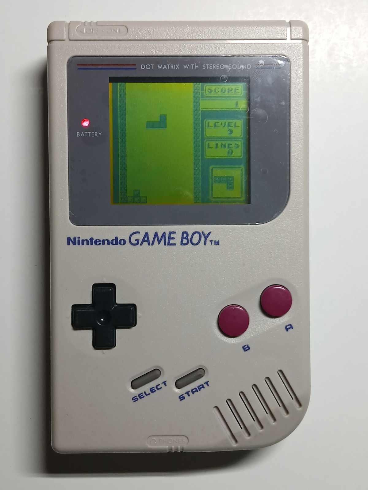 Nintendo Game Boy DMG-01 Gray original Cleaned Brand new lens minor scuffs