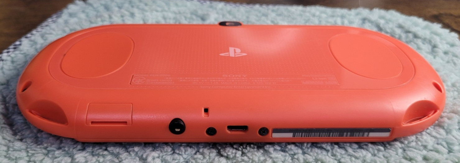 PlayStation Vita 2000 Orange Console PS Vita Slim Tested Working English Set