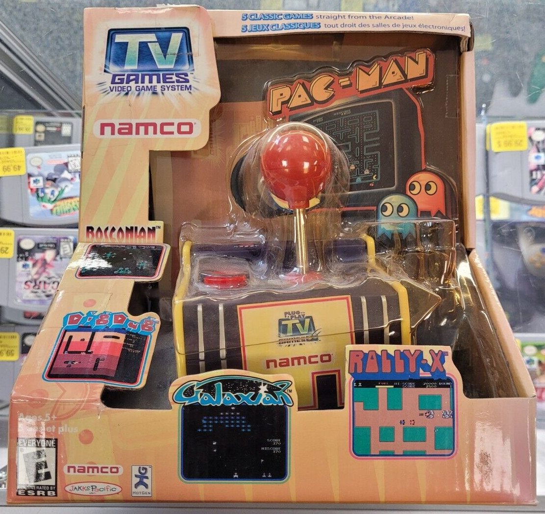 Namco Classics 5-in-1 TV Games Plug N Play Joystick TESTED CIB