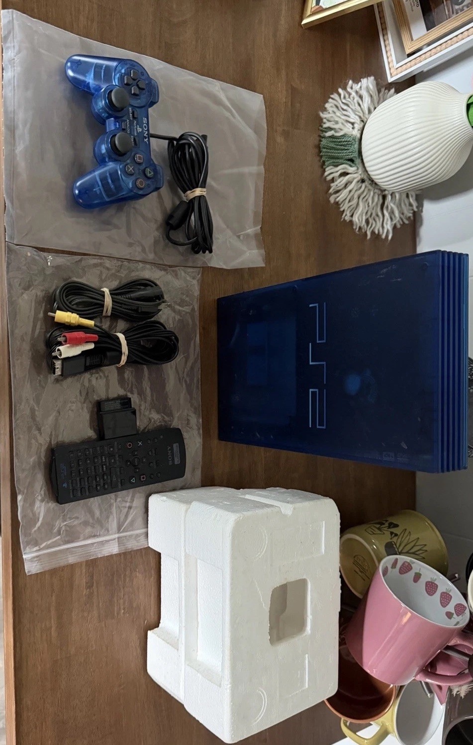 PS2 OCEAN BLUE Console System SCPH-37000 L NTSC-J Playstation 2 From Japan