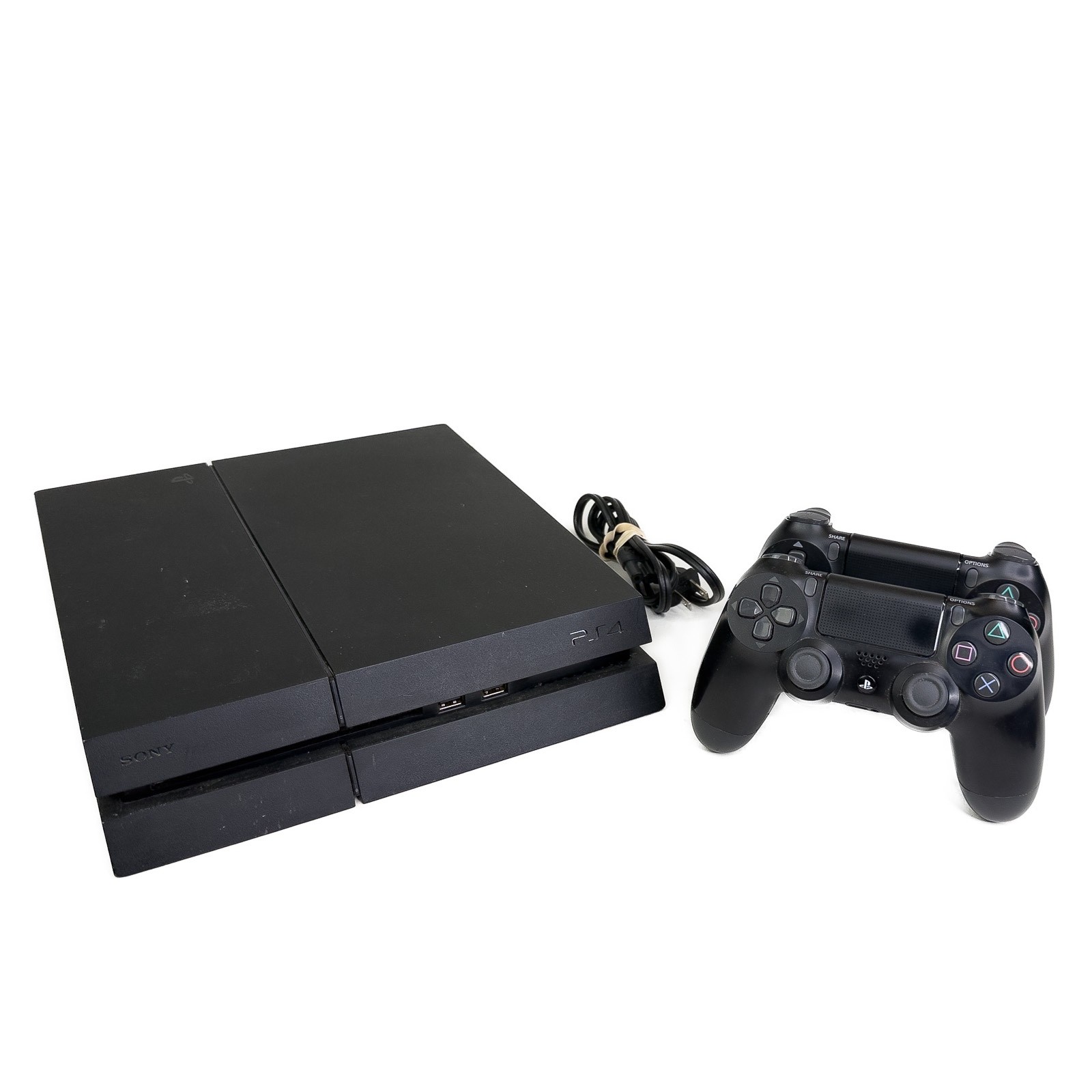 PS4 Sony PlayStation 4 (500 GB) Console, 2 Controllers CUH-1215A