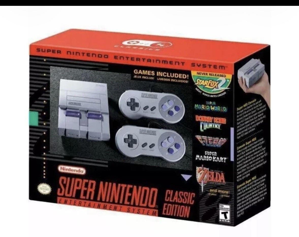 New Super Nintendo Classic Mini Entertainment System SNES Included 21 Games!!!