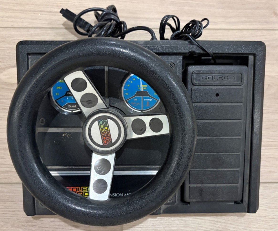 ColecoVision Game Console Expansion Module #2 Steering Wheel & Turbo Game