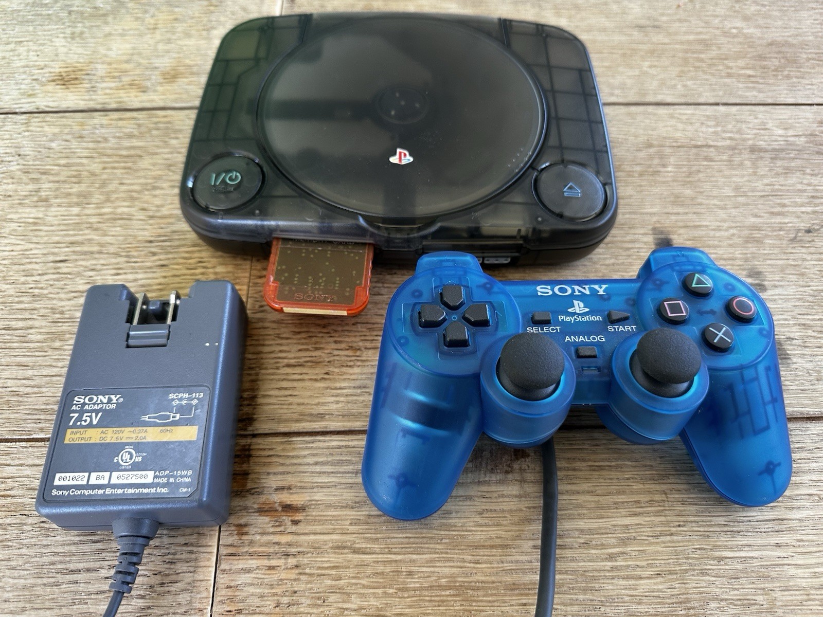 Custom Smoke Clear PSOne Game System PS1 Playstation 1 Game Console Slim
