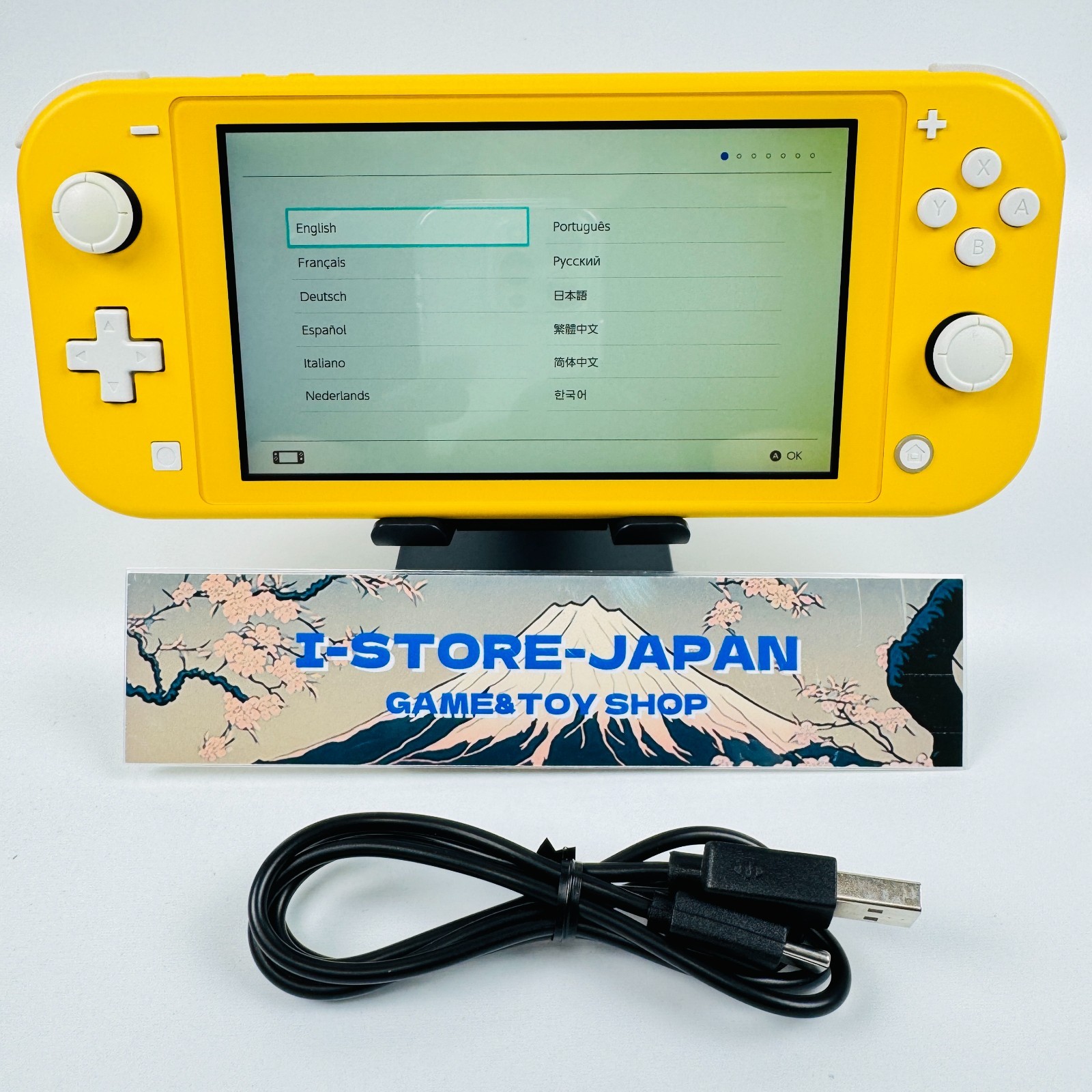 ”Region Free” Used Nintendo Switch Lite Colors Yellow & Charger
