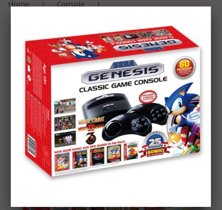 Sega Genesis Retro Console Console 208 Games Included Retro Console 16 Bit Games