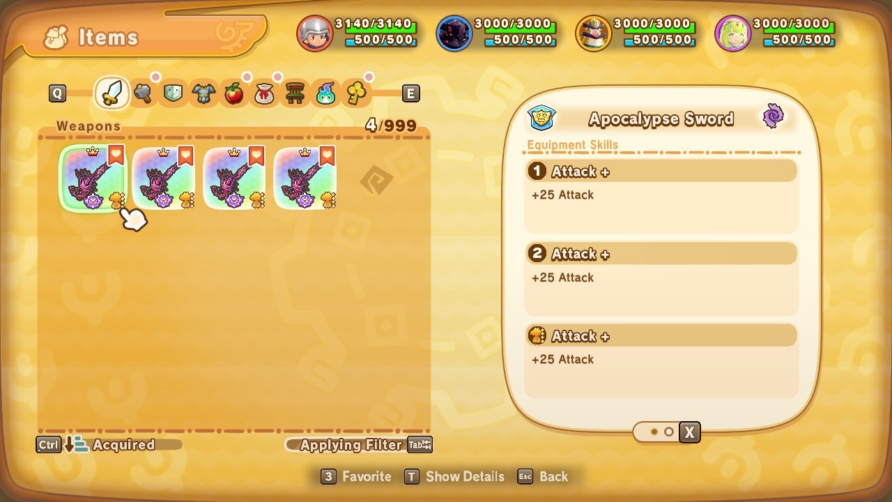 💥 Apocalypse Legendary Set | In-Game 520% Drop Rate Gear | Fantasy Life i