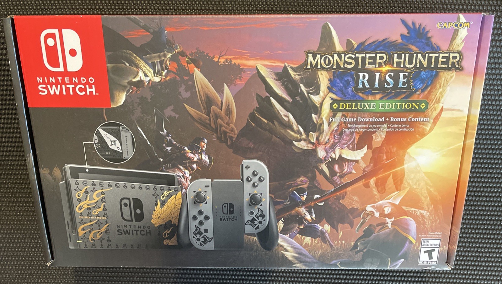 Nintendo Switch Monster Hunter Rise Deluxe Edition Console New
