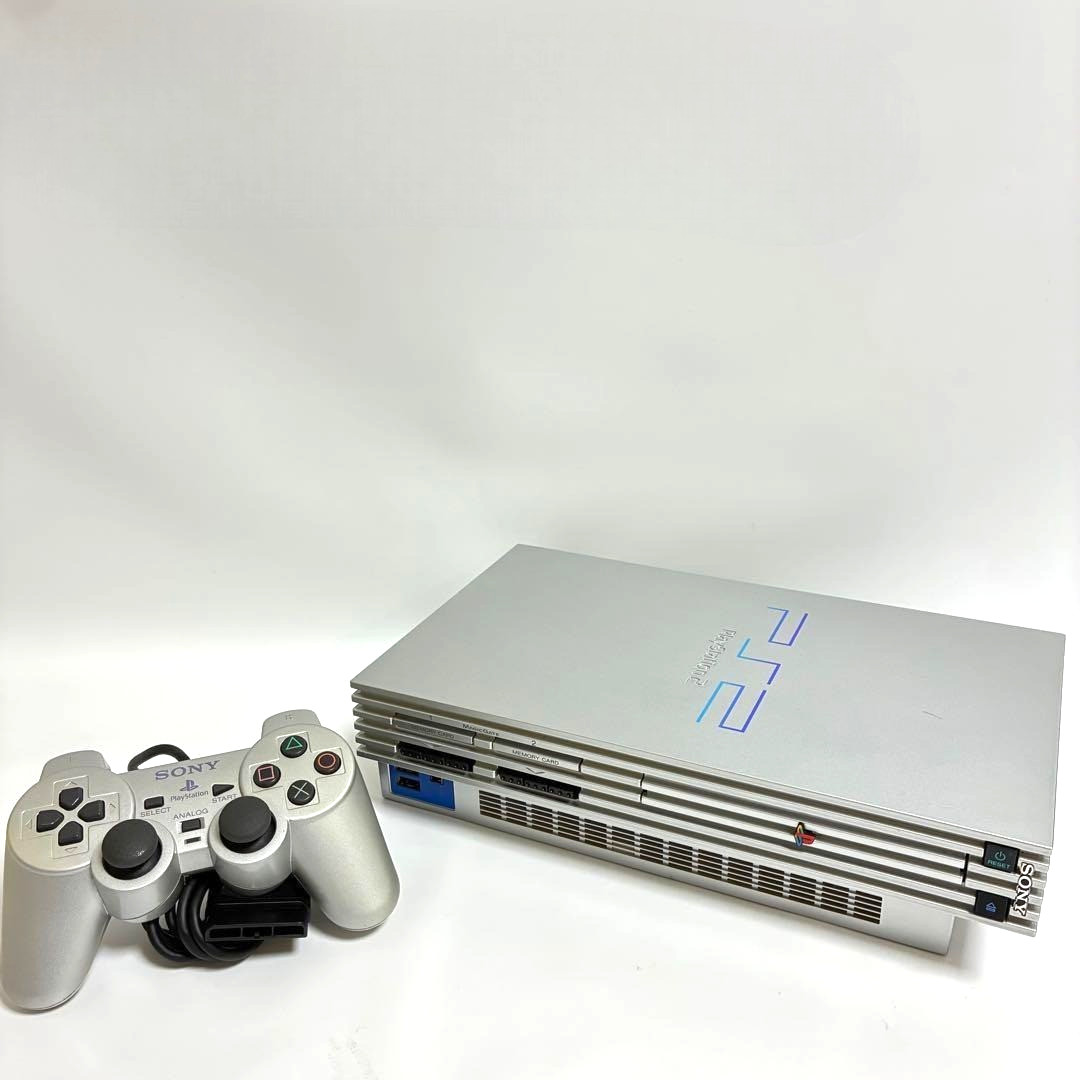 SONY PlayStation 2 PS2 SCPH-39000 Satin Silver Console Tested NTSC-J Japan #504