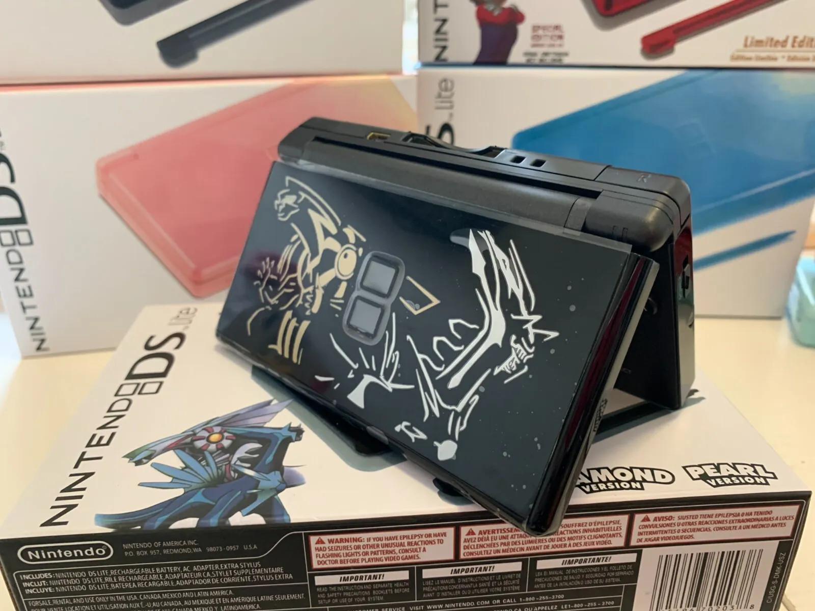 Pokemon Black Nintendo DS Lite Console System Play DS/DSL/DSi/GBA Games
