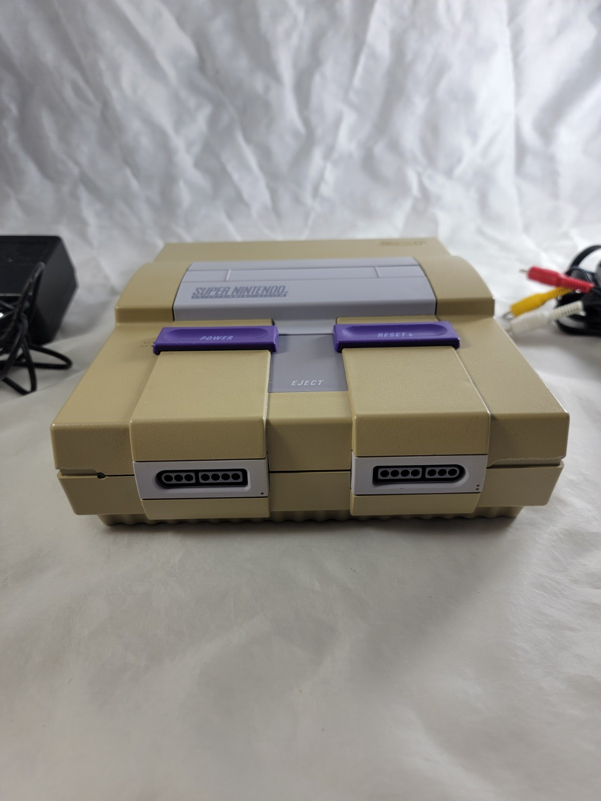 Super Nintendo Entertainment System Orig SNES Console SNS-001 Video Game Bundle