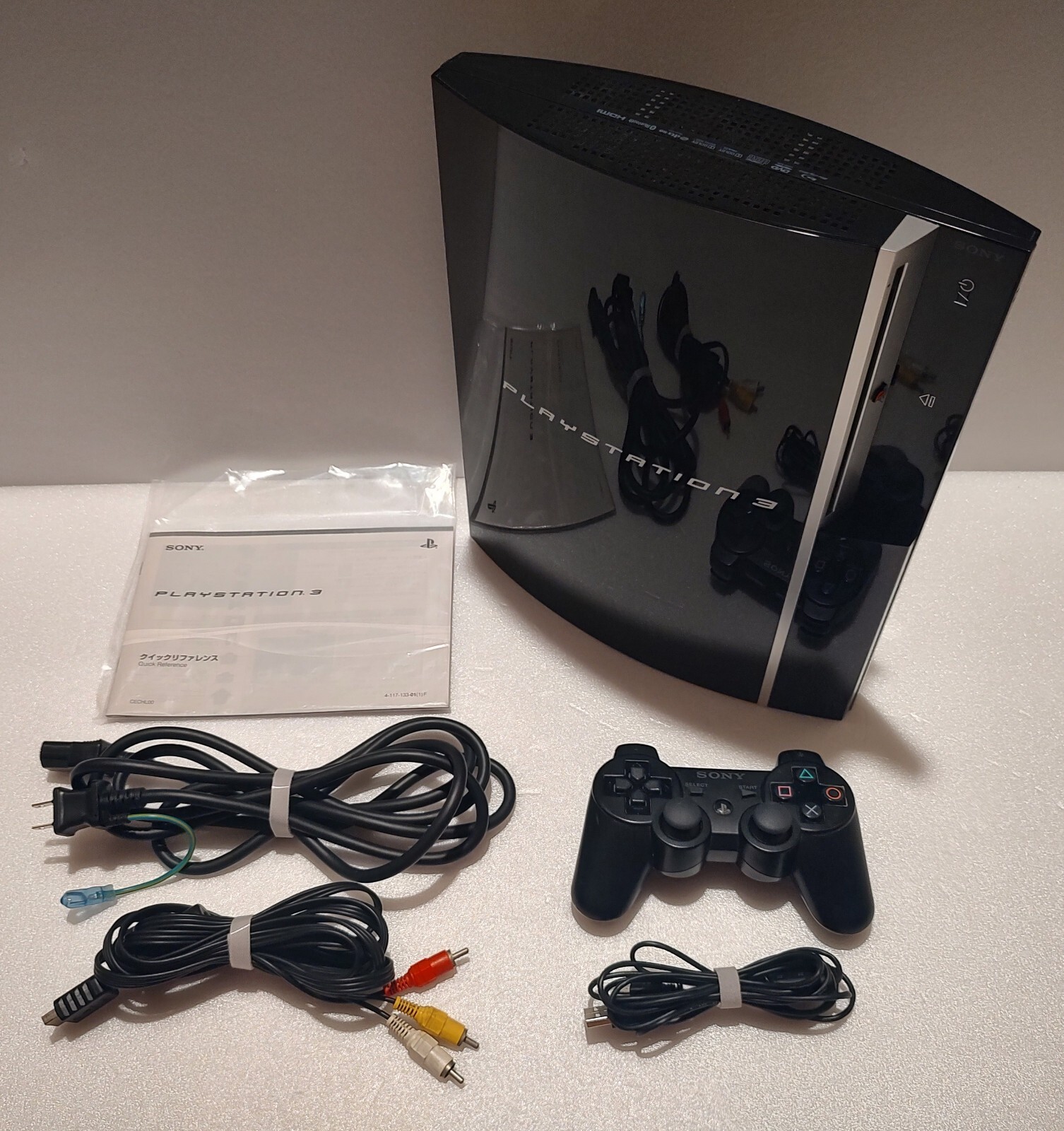 JUNK PlayStation 3 80GB – Black Complete Matching Serial Japan Edition US Seller