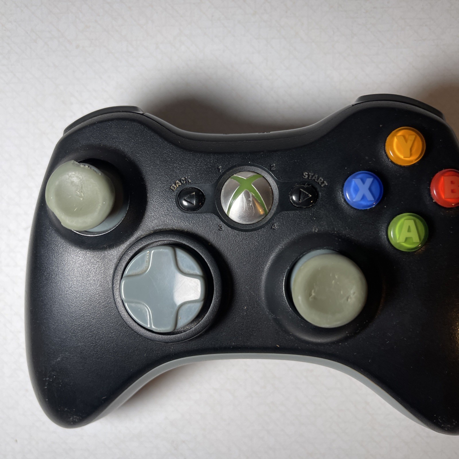 Two Microsoft Xbox 360 Controllers Untested No Backs With Cords And Microphone