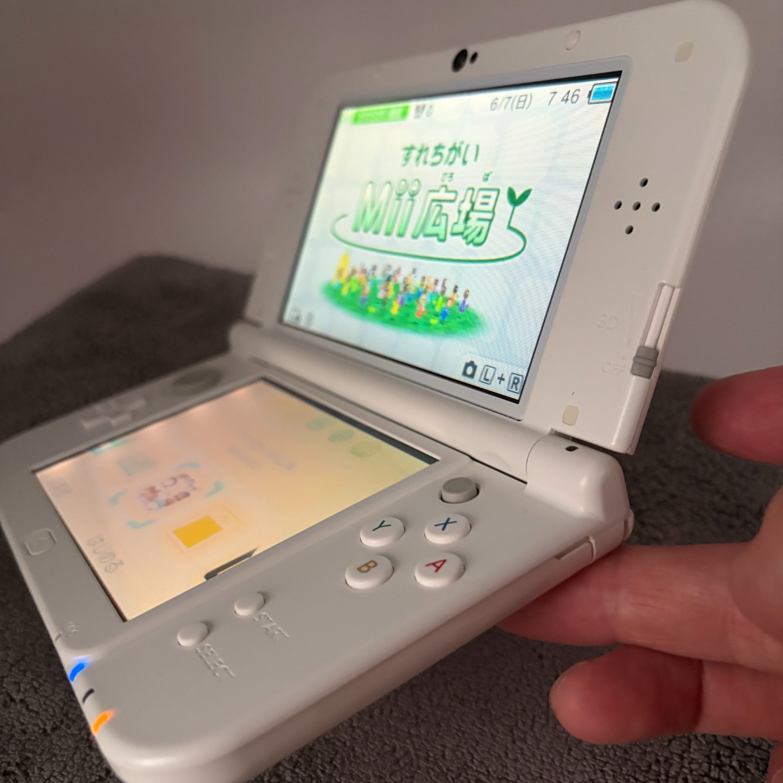 【Near Mint】TOP IPS Nintendo New 3DS LL XL Pearl White Handheld Game Console