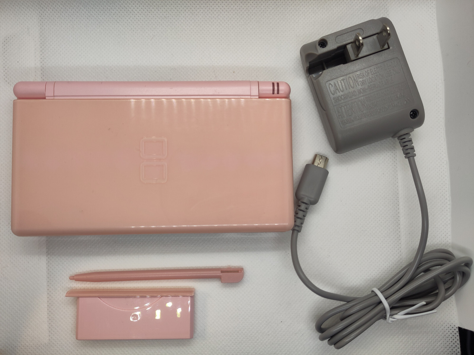 Nintendo DS Lite Handheld System, With Stylus, Charger, GBA Cover-TESTED/WORKING