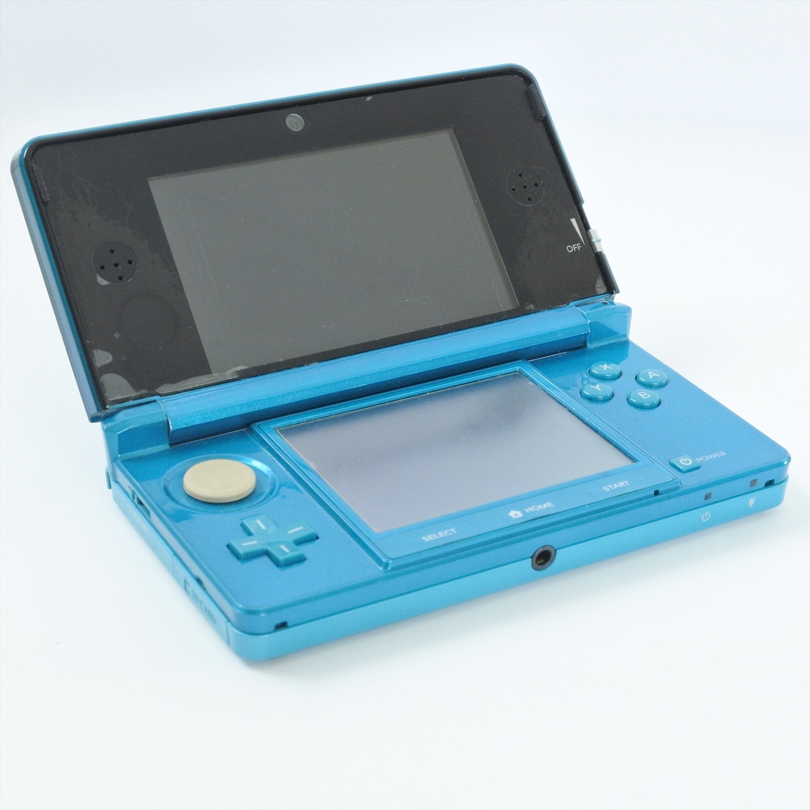 JUNK Nintendo 3DS AQUA BLUE Console CTR-001 NO Battery/pen CJF138325808 n3ds