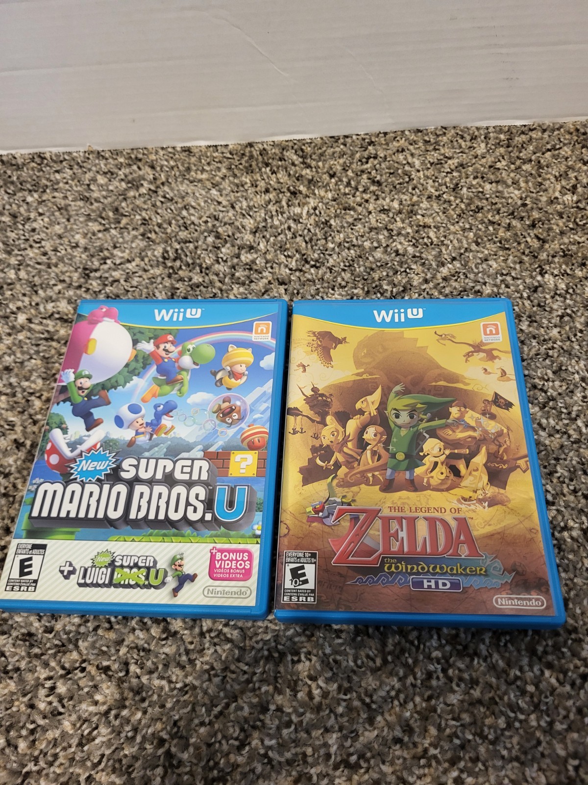 Nintendo Wii U Deluxe New Super Mario Bros. U Edition & Zelda Wind Waker Hd Game