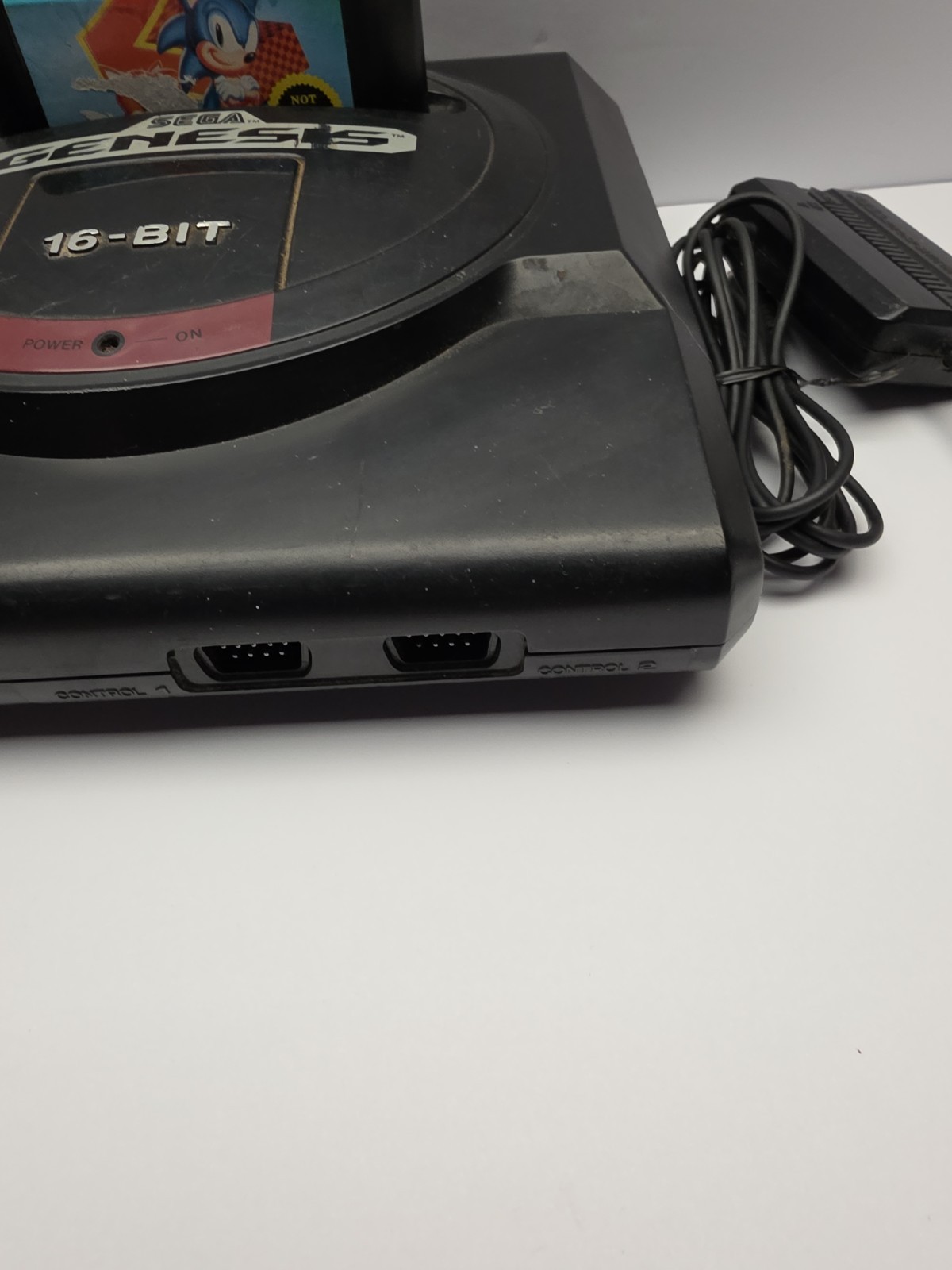 Sega Genesis Model 1 16 Bit 1601 Console Controller Power AV Sonic 2 Bundle