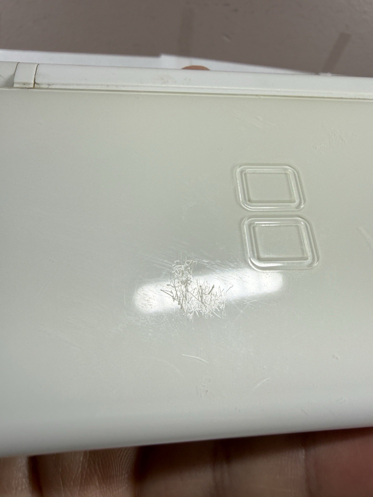Nintendo DS Lite White Handheld System Only TESTED! *Rough Shape*
