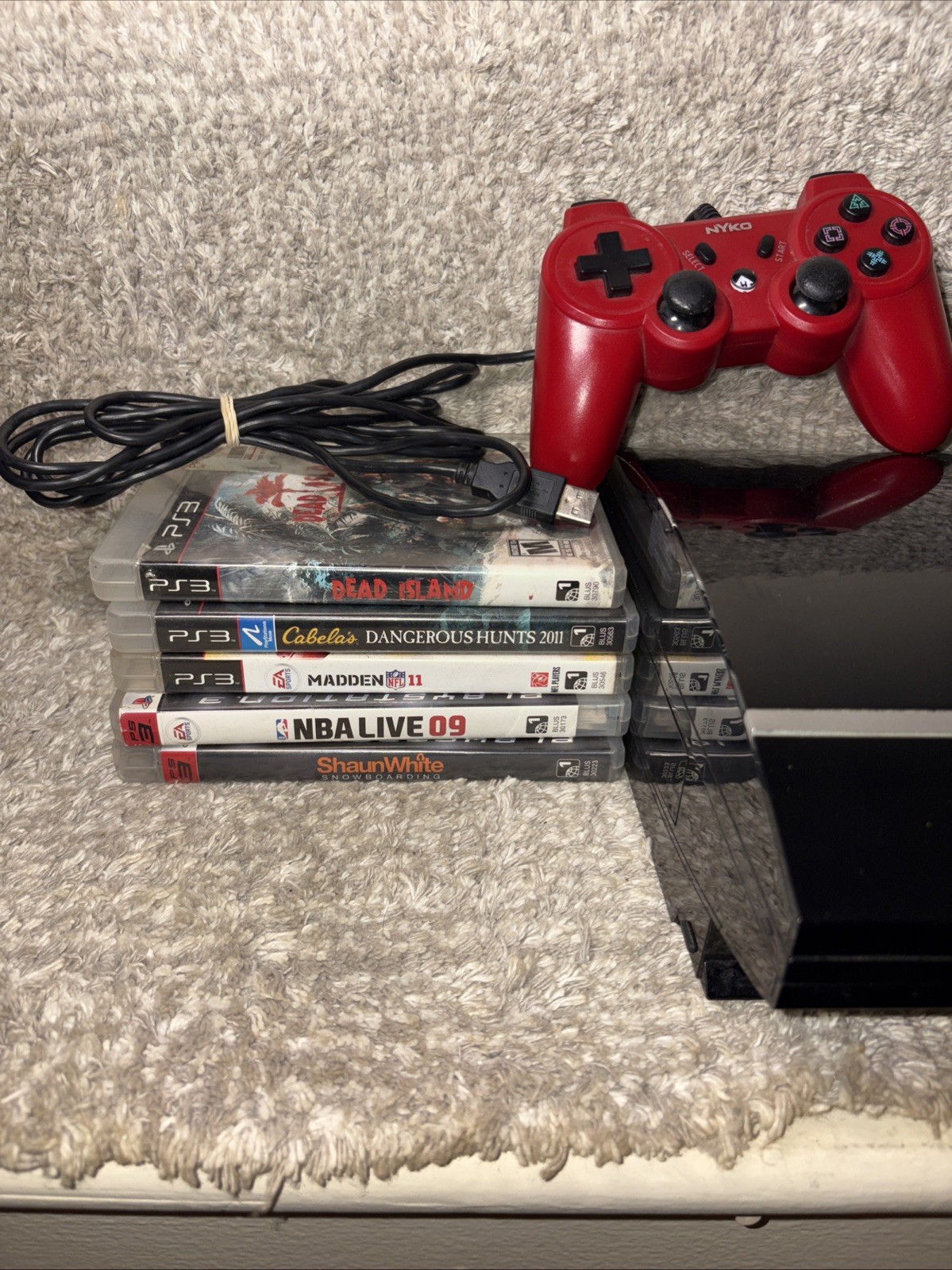 PS3 – CECHL01 80GB Playstation 3 – Tested -W/ Cords & Controller And Games