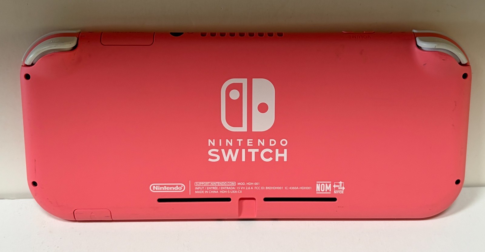 Nintendo Switch Handheld Console Coral HDH 001 w/ Case Working NO Cord