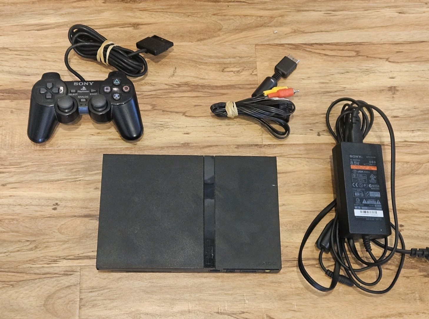 Playstation PS2 Slim Model Scph-77001 Bundle Tested- Controller, Power, AV Cord