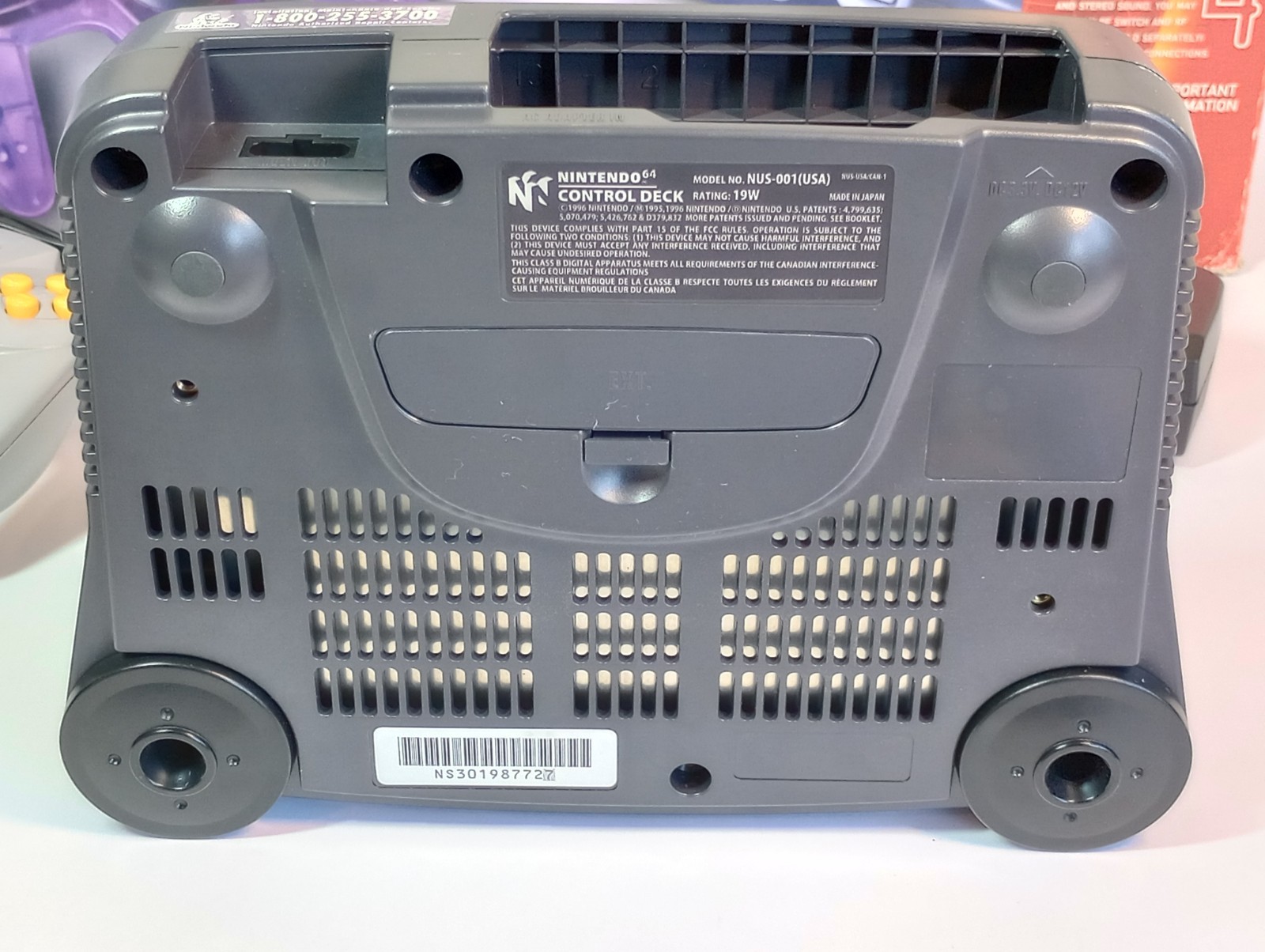 Nintendo 64 Console Bundle NUS-001 Original Box 2 Controllers 3 Games Tested
