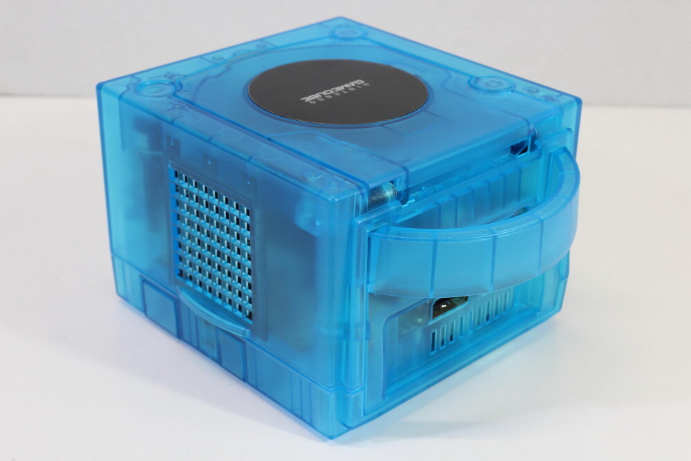 Nintendo Gamecube Console Clear Transparent Sky Ice Blue AC AV NTSC-U/C DOL-001