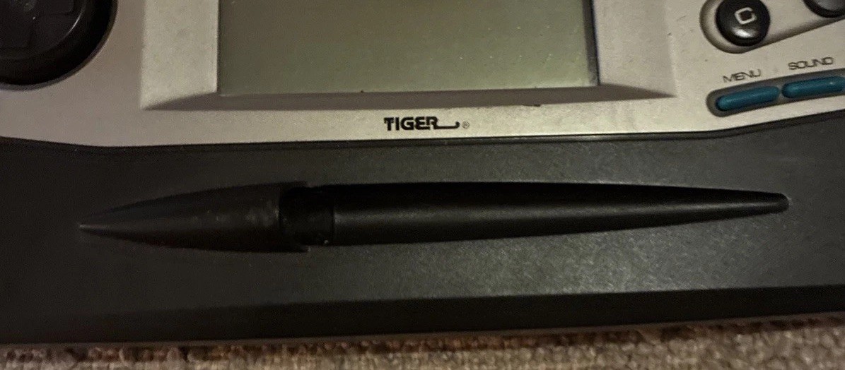 Tiger Game.com Handheld Console With Two Games Has Lines On Screen No Stylus