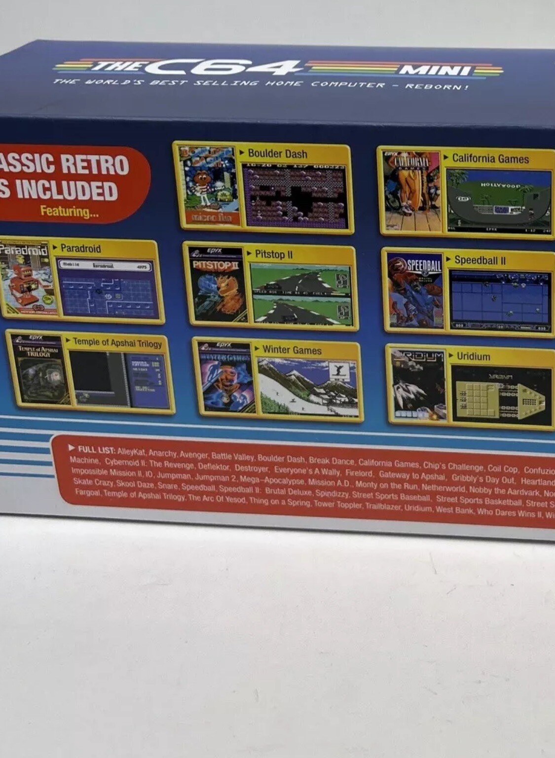 NEW C64 Mini HD Console Preloaded With 64 Built-in Games + Joystick Retro