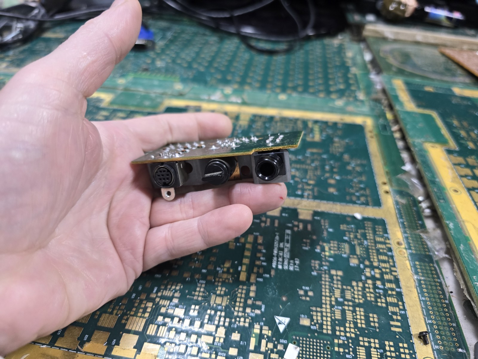 Philips CDI 910 EXACT Back Panel Input Board-Not Tested-Intact-PARTS-READ ALL
