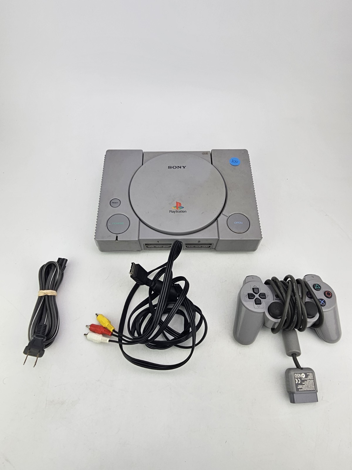 Original Sony PlayStation PS1 Console System w/ Cords & Controller Tested Works