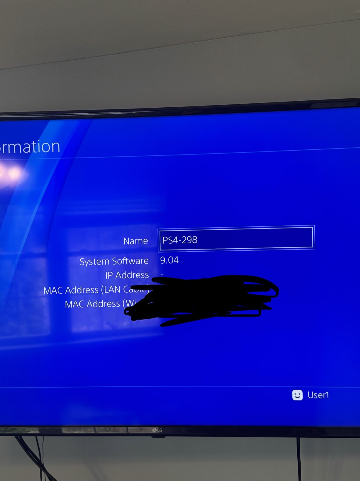 PlayStation 4 Pro 1TB Console w/ Cables, Cords, 2 Controllers (Firmware 9.04)