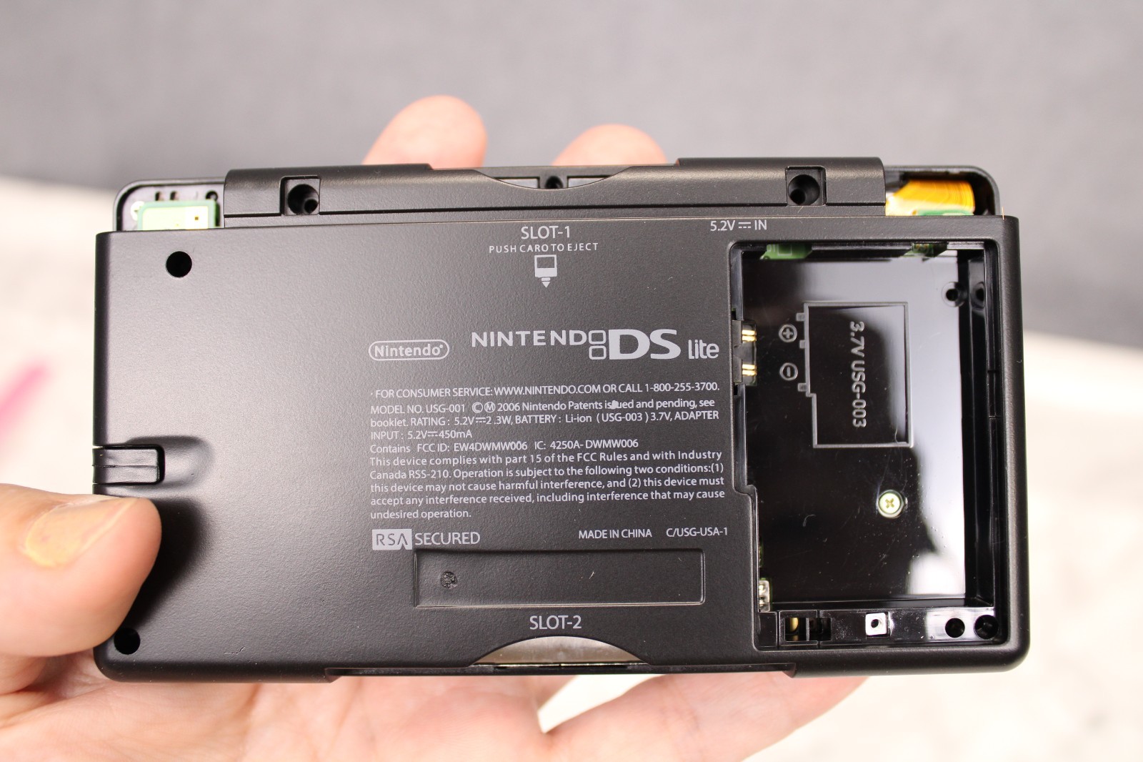 Nintendo DS Lite Console Red Black Broken For Parts Or Repair Only Lot – Read