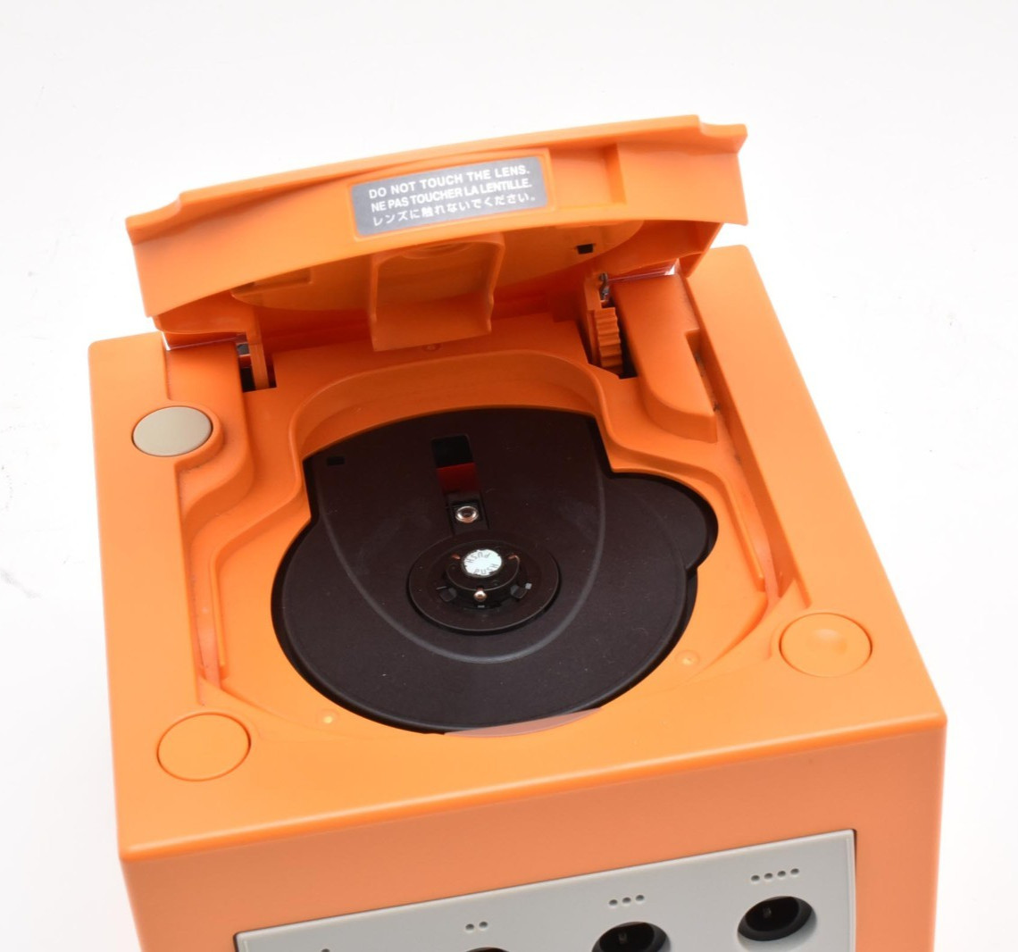 Nintendo GameCube Console Controller Gameboy Player Orange Set Tested Good Japan