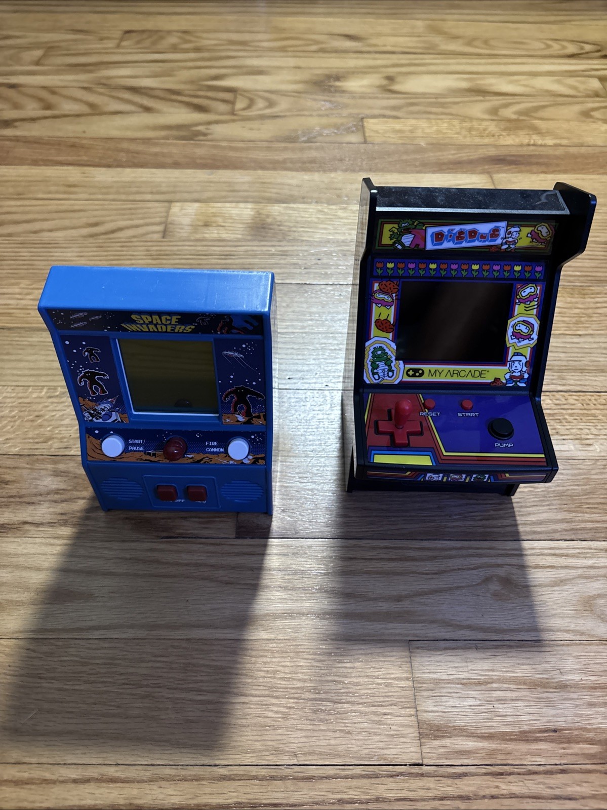 DigDug Micro Arcade Player & SPACE INVADERS MICRO PLAYER Bundle used tested!