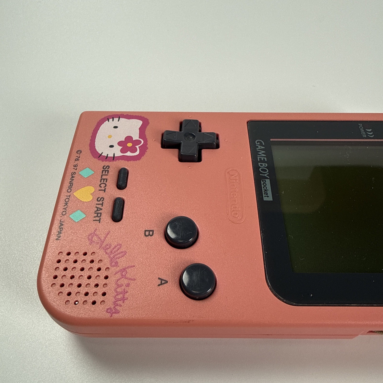 Nintendo Game Boy Pocket Hello Kitty Pink Sanrio Limited MGB-001 Tested Japan