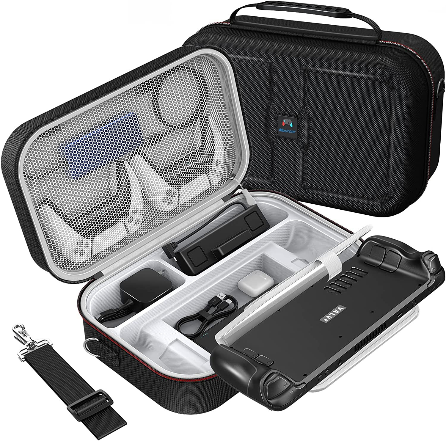 Steam Deck Case, 2024 Upgrade Steam Deck Carrying Case, Large Capacity Storage,