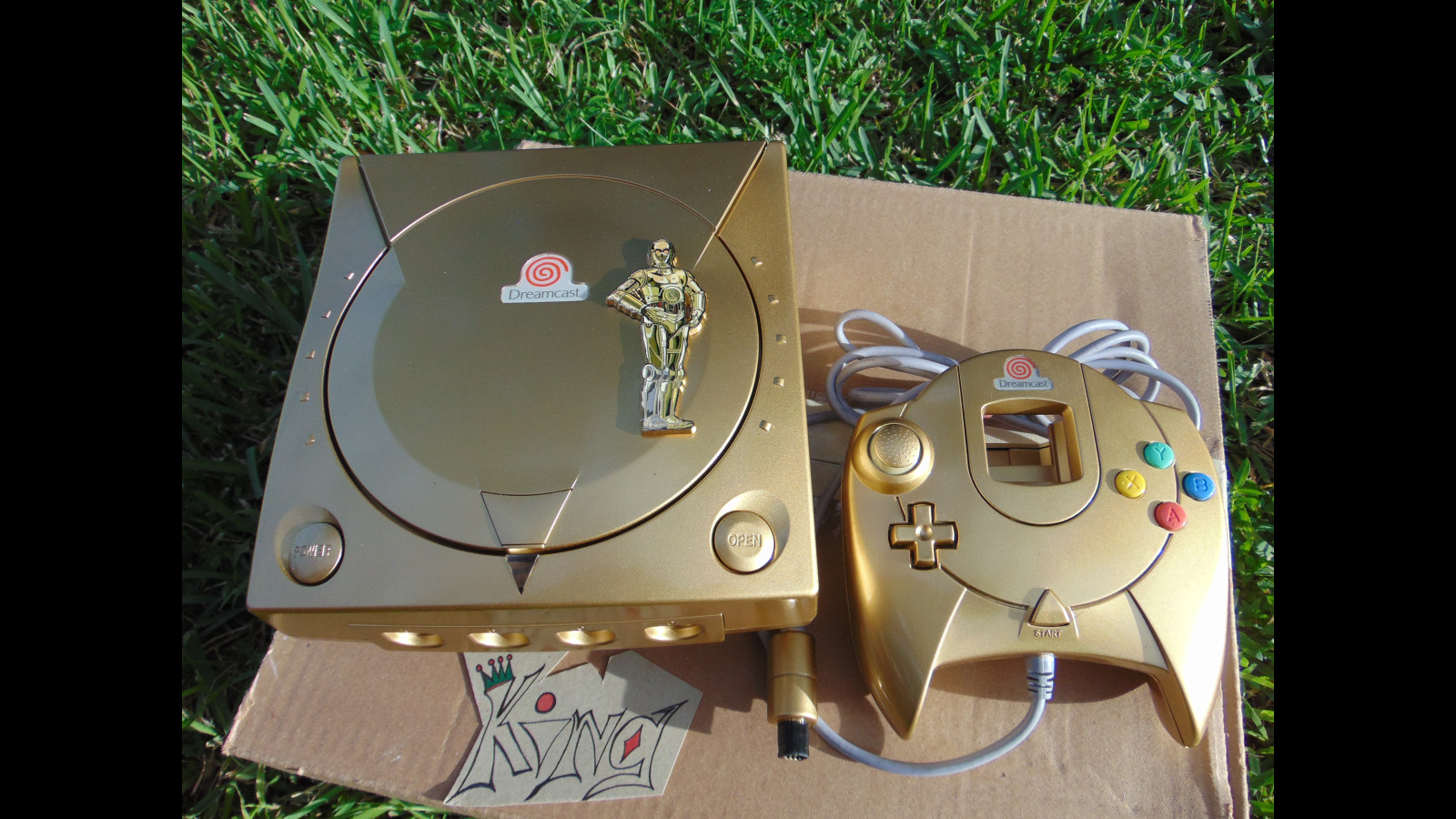 💙 SEGA Dreamcast HKT-3020 Home Console 🌟 Star Wars C-3PO 💙 Edition🌟💙 GOLD